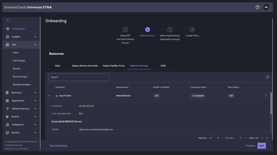 Extreme Universal ZTNA checkup connection CloudNAC and UZTNA