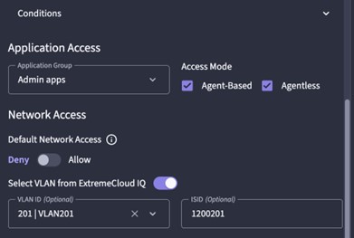 Extreme Universal ZTNA Hybrid Policy Conditions
