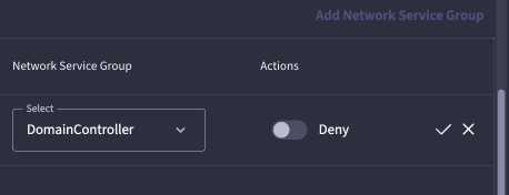 Extreme Universal ZTNA Hybrid Policy create Service network